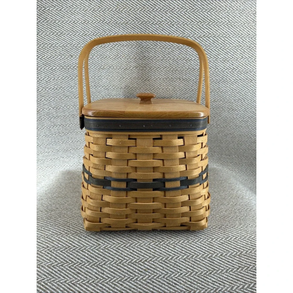 Longaberger 1998 Collector's Club Harbor Basket Protector & Lid